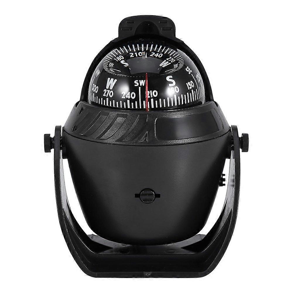 Car Boat Compass for Marine Navigation, LED Light Compass for Camping, Dash Mount, Waterproof, Easy to Read