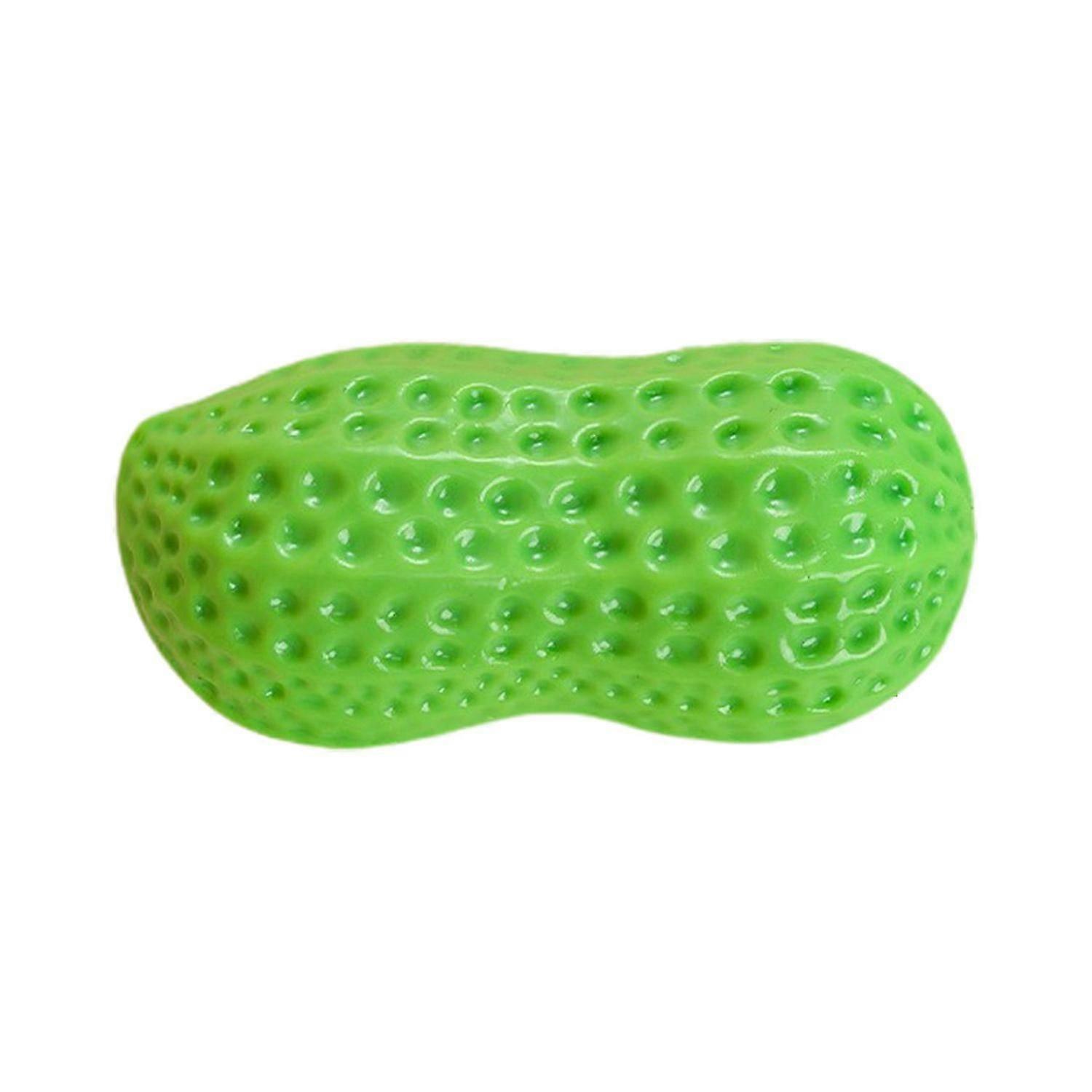 Dog Chew Toy Dog Teething Toy Peanut Shape Bite-resistant Safe No Odor Teeth Rengjøring Uforgjengelig
