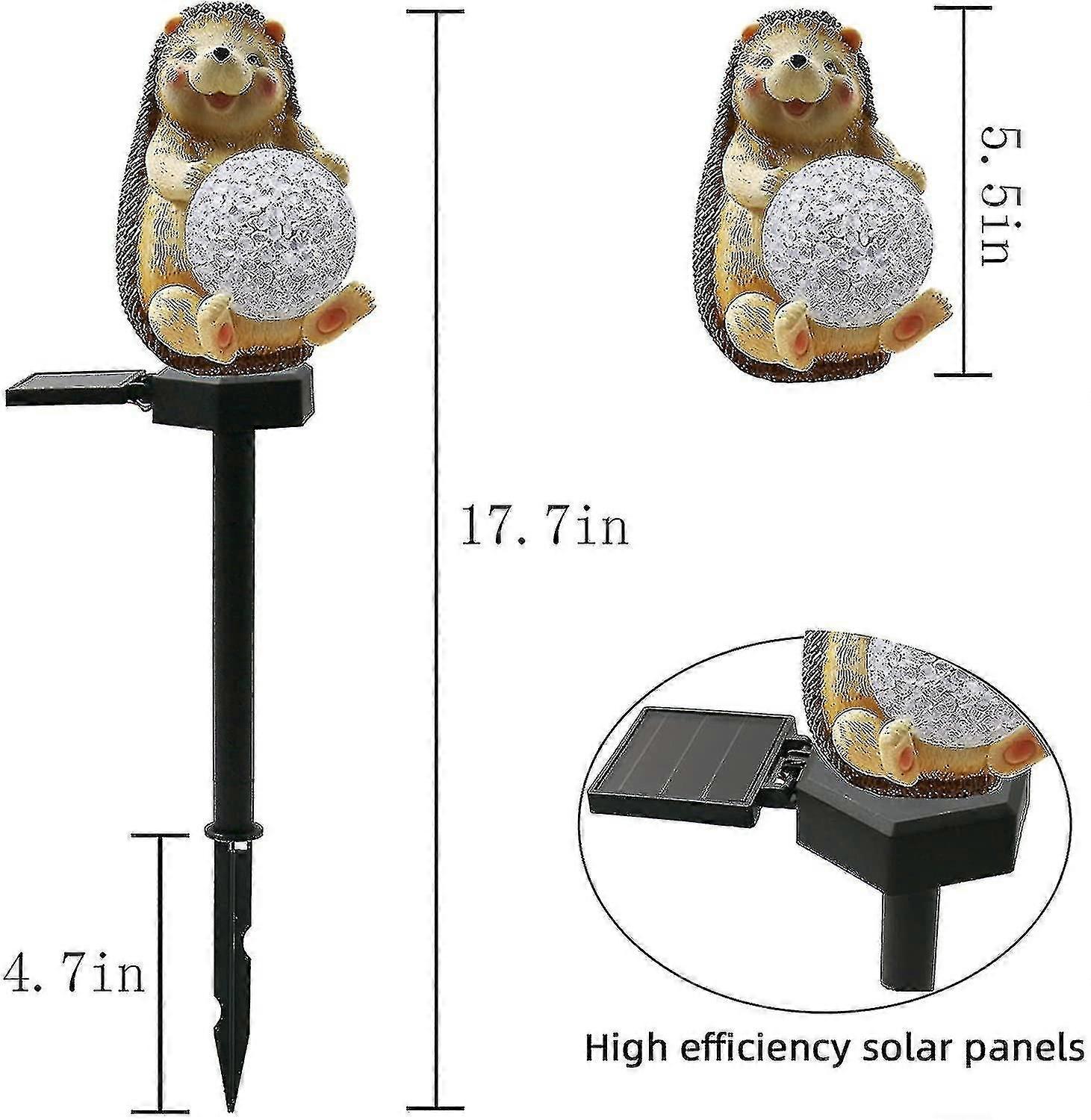 Solar Garden Light Outdoor Decoration, Hedgehog