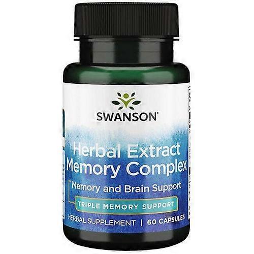 Swanson Vitamins Herbal Extract Memory Complex, 60 Caps