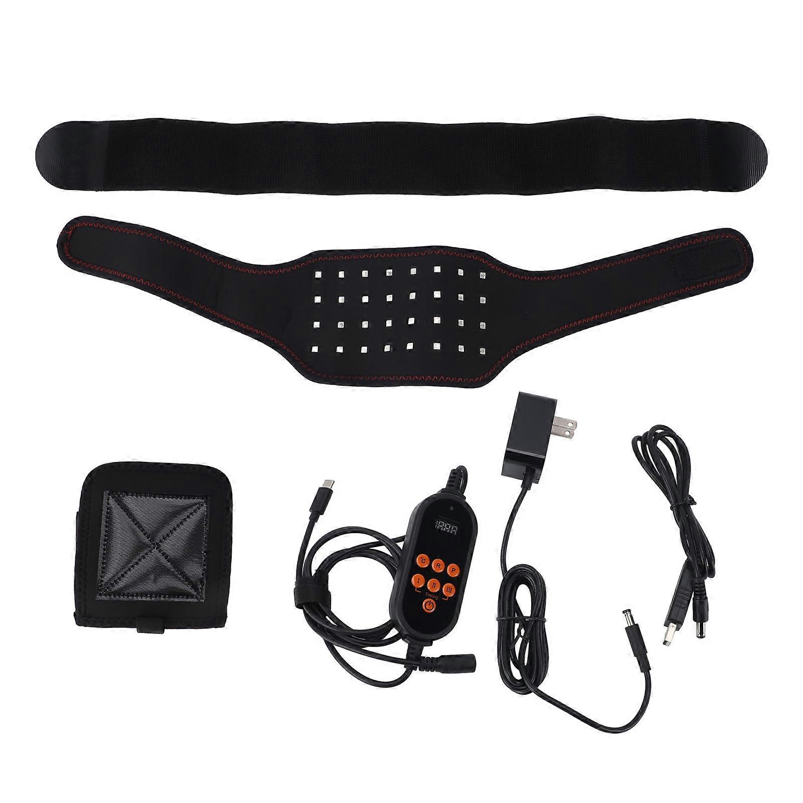 Light Belt Device Body 660nm 850nm Rotes Infrarot-Wearable-Pad mit Timer Wired Controller zur Entlastung der Taillen-Nackenmuskulatur