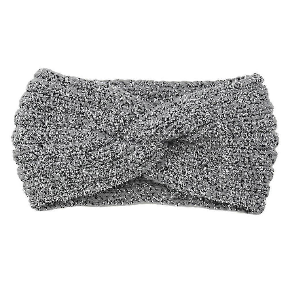Knitted Headband With Beautiful Knot On The Front Boho Winter Autumn