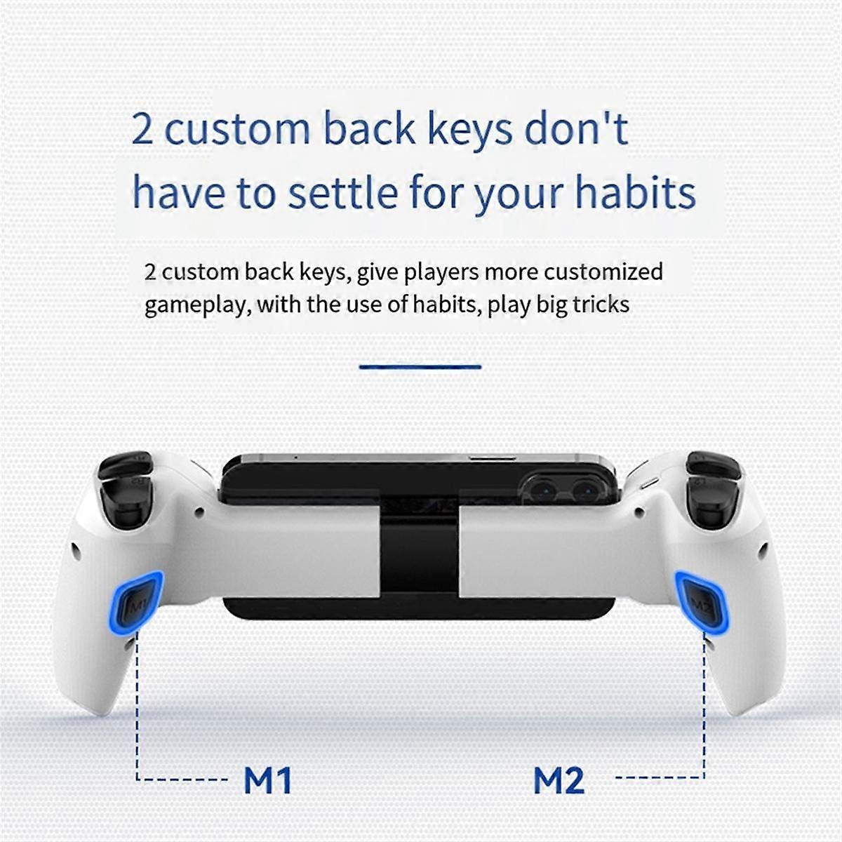 D9 Stretch Grip for Cell Phone Wireless Bluetooth PC Tablet for Switch/PS3/ Dual Hall Somatosensory Gamepad, Blue