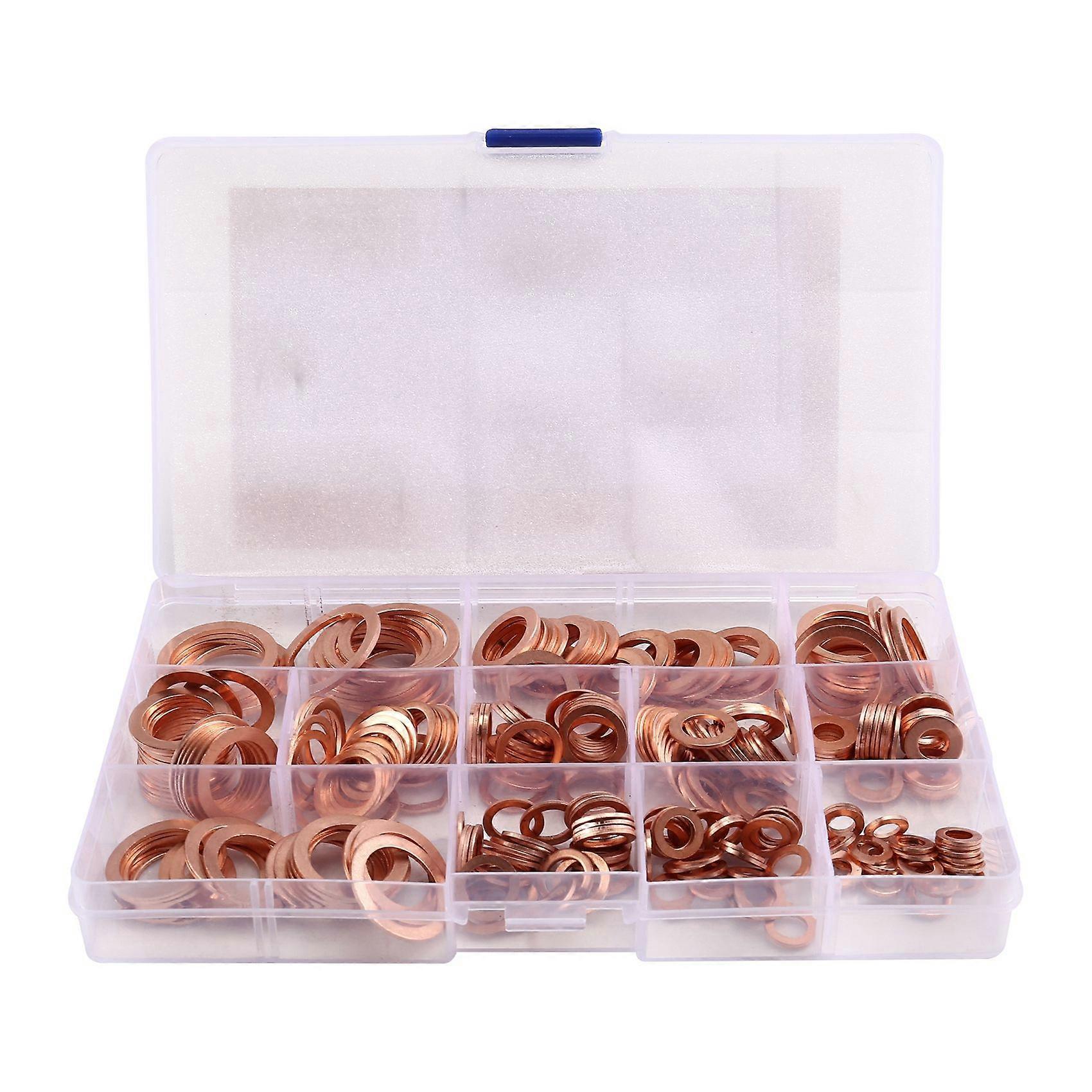300pcs Copper Washer Combination Box Sealing