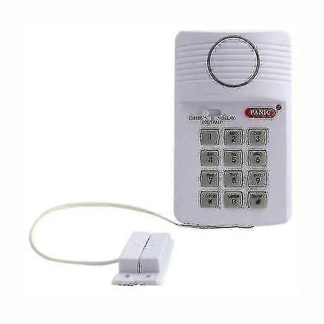 Wireless Security Keypad Alarm System, Shed Garage Caravan Door With Emergency Button-white