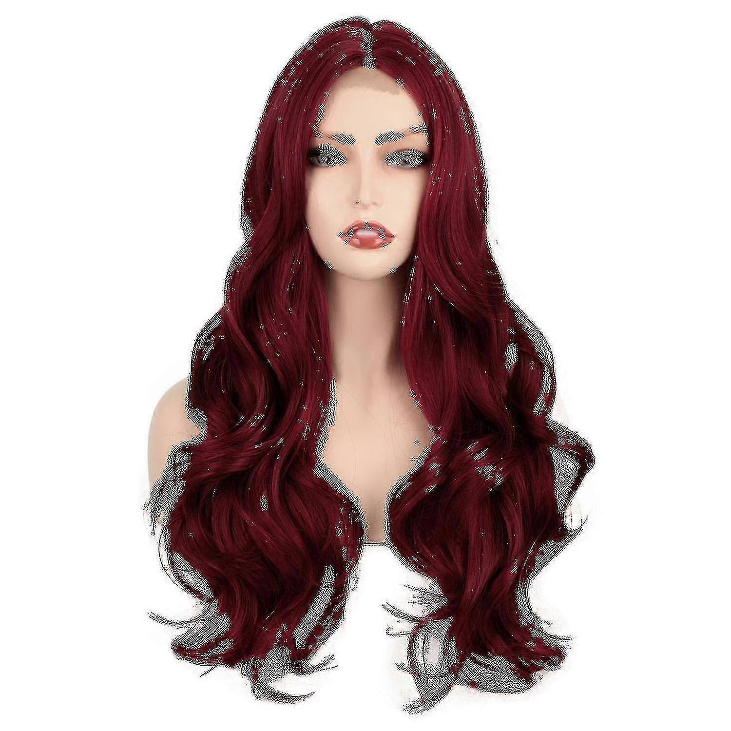 Damas Gran Ondulada Larga Peluca de Pelo Rizado