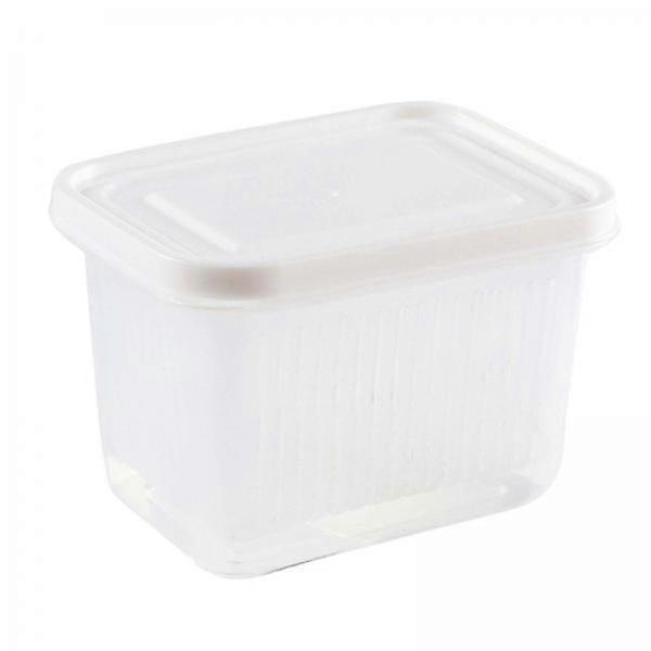 2xFruit Keeper Container Fruit Storage Container Clear 13cmx9.5cmx8.5cm for