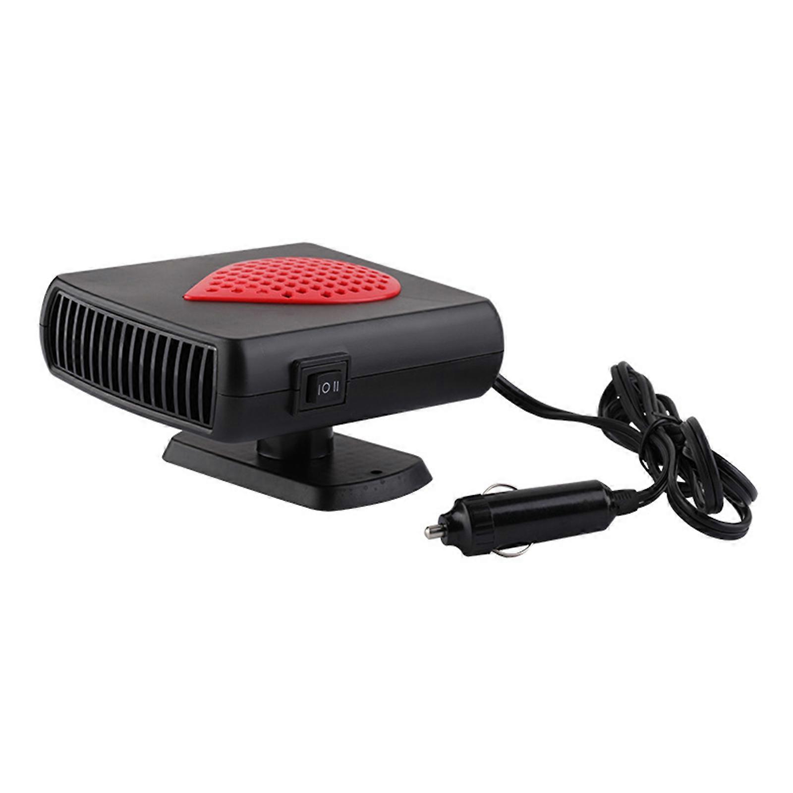 Car Heater Portable Electric Windshield Defogger Rotate Base Window Heater Heating Baffle Dryer Fan Demister Adjustable