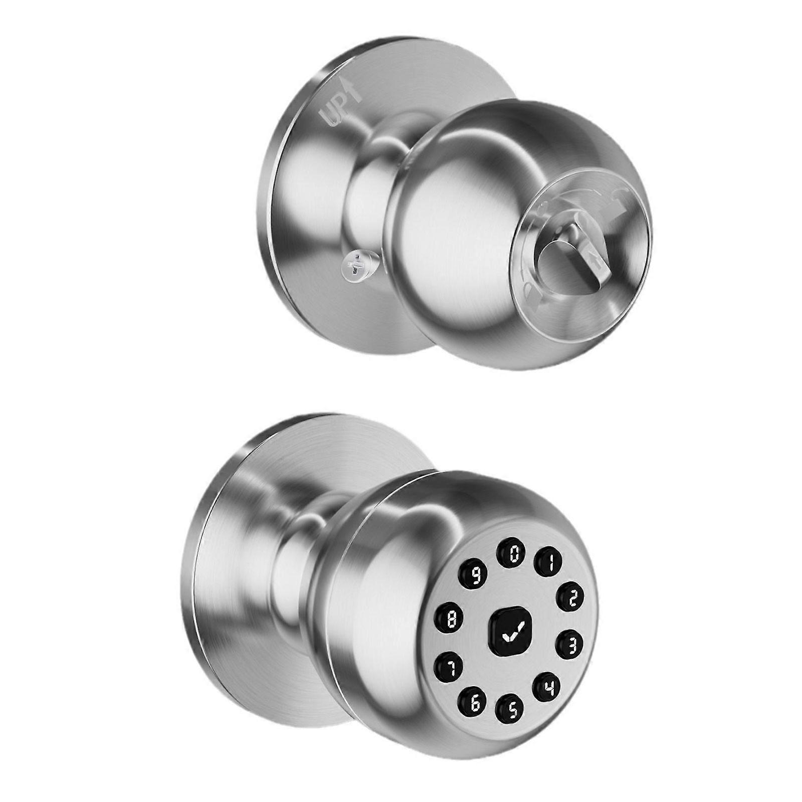 Keyless Entry Door Lock Round Knob Electronic Lock with Keypad Code Lock Door Knob for Home,Office,Bedroom,Garage