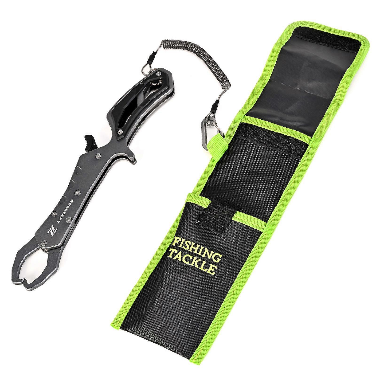 קל משקל דג שפתיים תופס אלומיניום סגסוגת דגים בקרת צף דג תופס שפתיים דיג כלי התמודדות עבור דייג