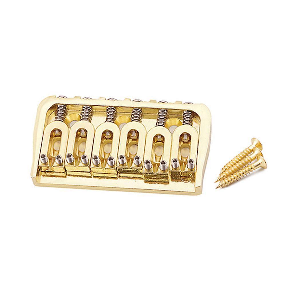 Durable 6/7 String Flat Saddle Tremolo Bridge System Fit for FD ST-Electric Guitar Stringed Instruments Part Accessories