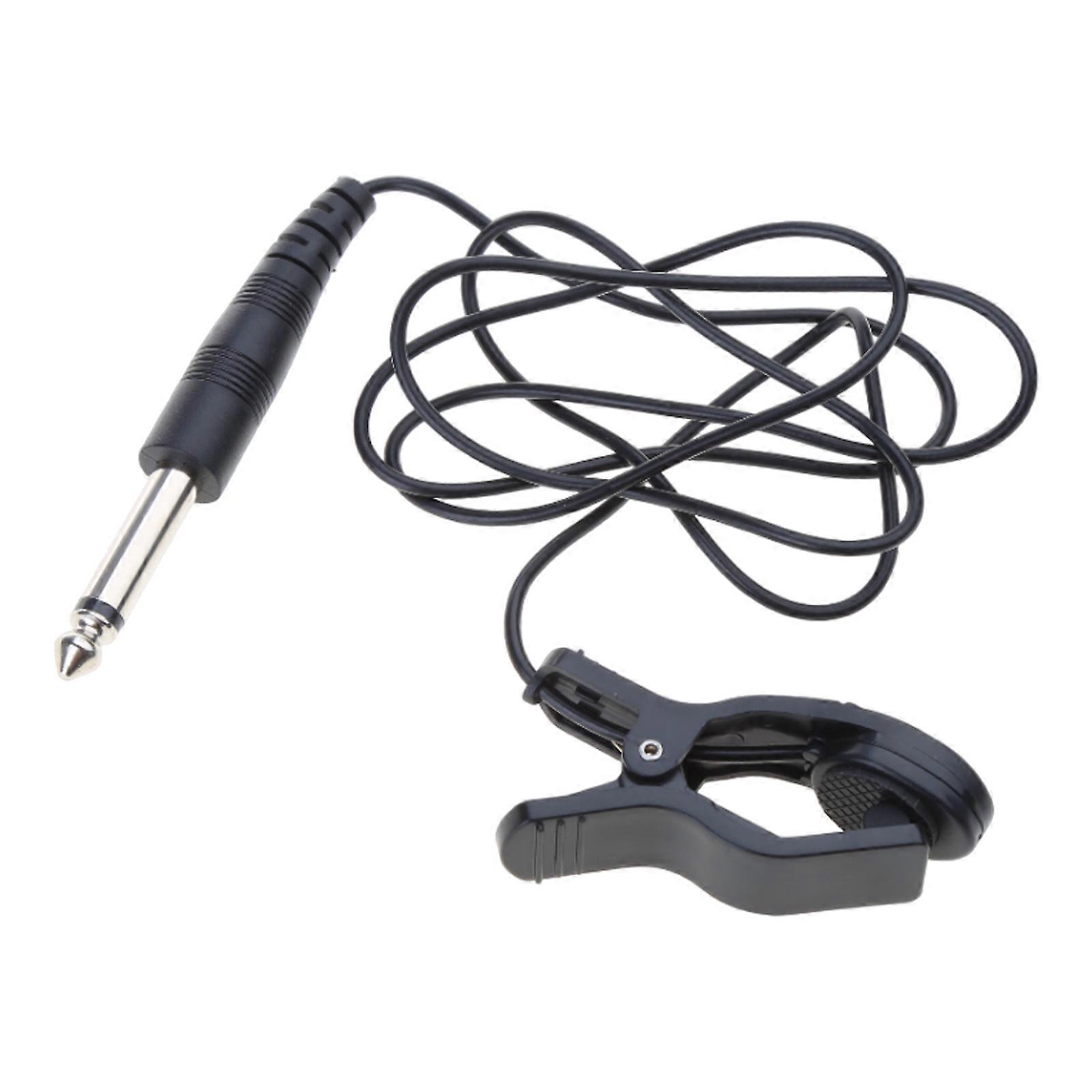 Guitar Clip on Pickups, Portable Pickups Contact Microphones Vocal Pickups Transducer for Tuner Music Instruments