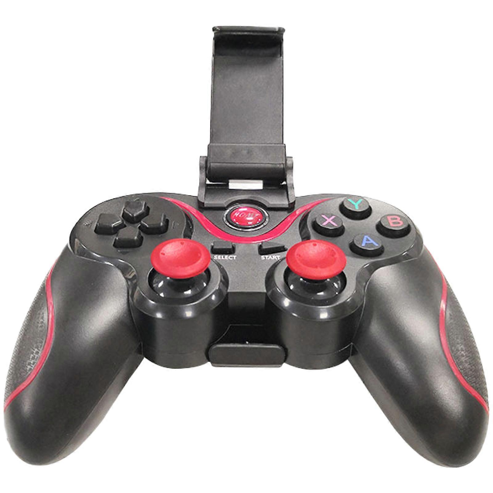 Game Controller Wireless Gamepad Wide Platform Compatibility Joysticks Game Handle Support Vibration for Mobile Phones red1