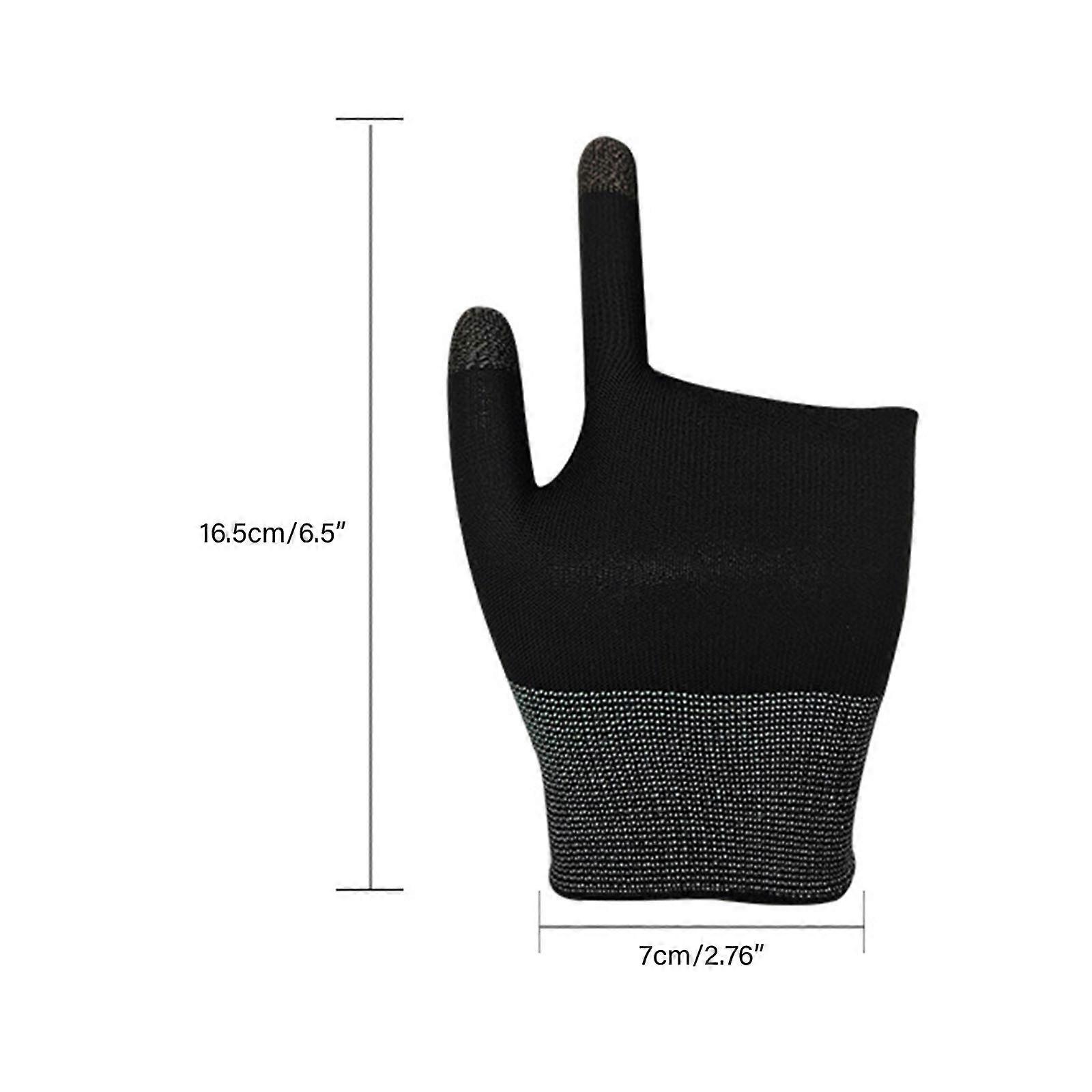 Ultra-Thin Mobile Gaming Gloves，Anti-Sweat Mobile Finger Sleeve Breathable for High-Ranking Players Mobile Game Streamer Multicolor