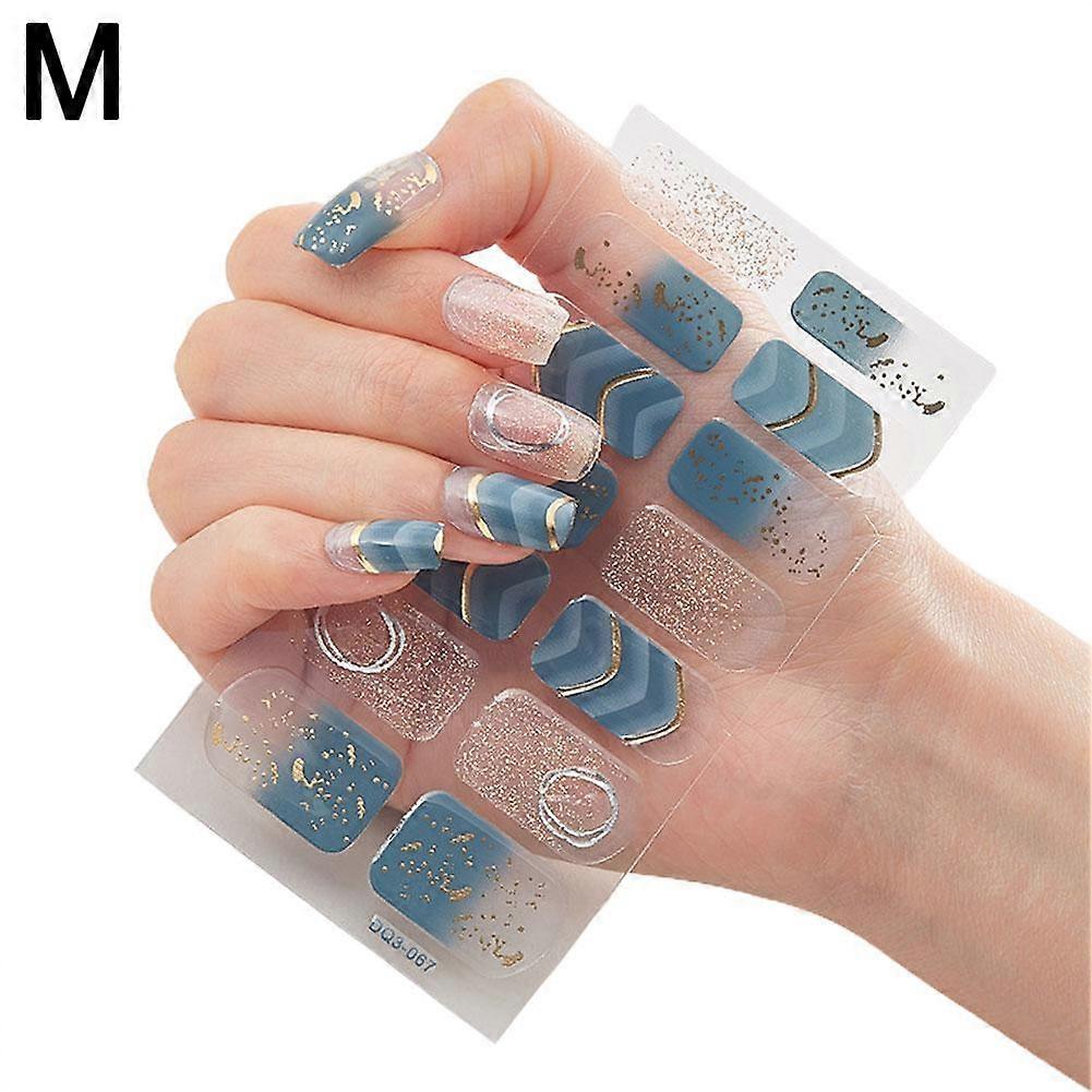 14-Piece Nail Patch Set For Easy Application And Waterproof Wear