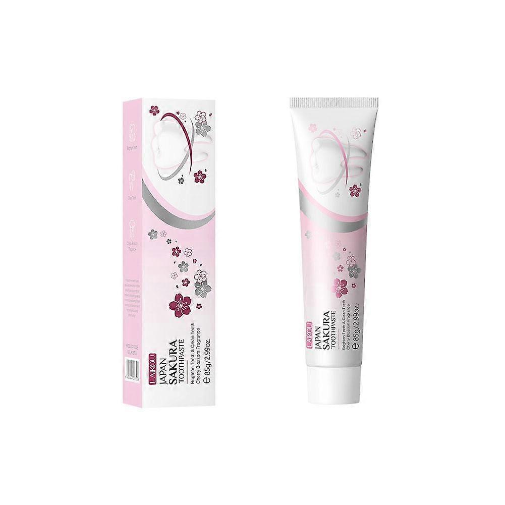 85g(A)$Laike Sakura Toothpaste 85g Fresh breath Removes tooth stains and yellow teeth Cleans teeth Manufacturers in stock