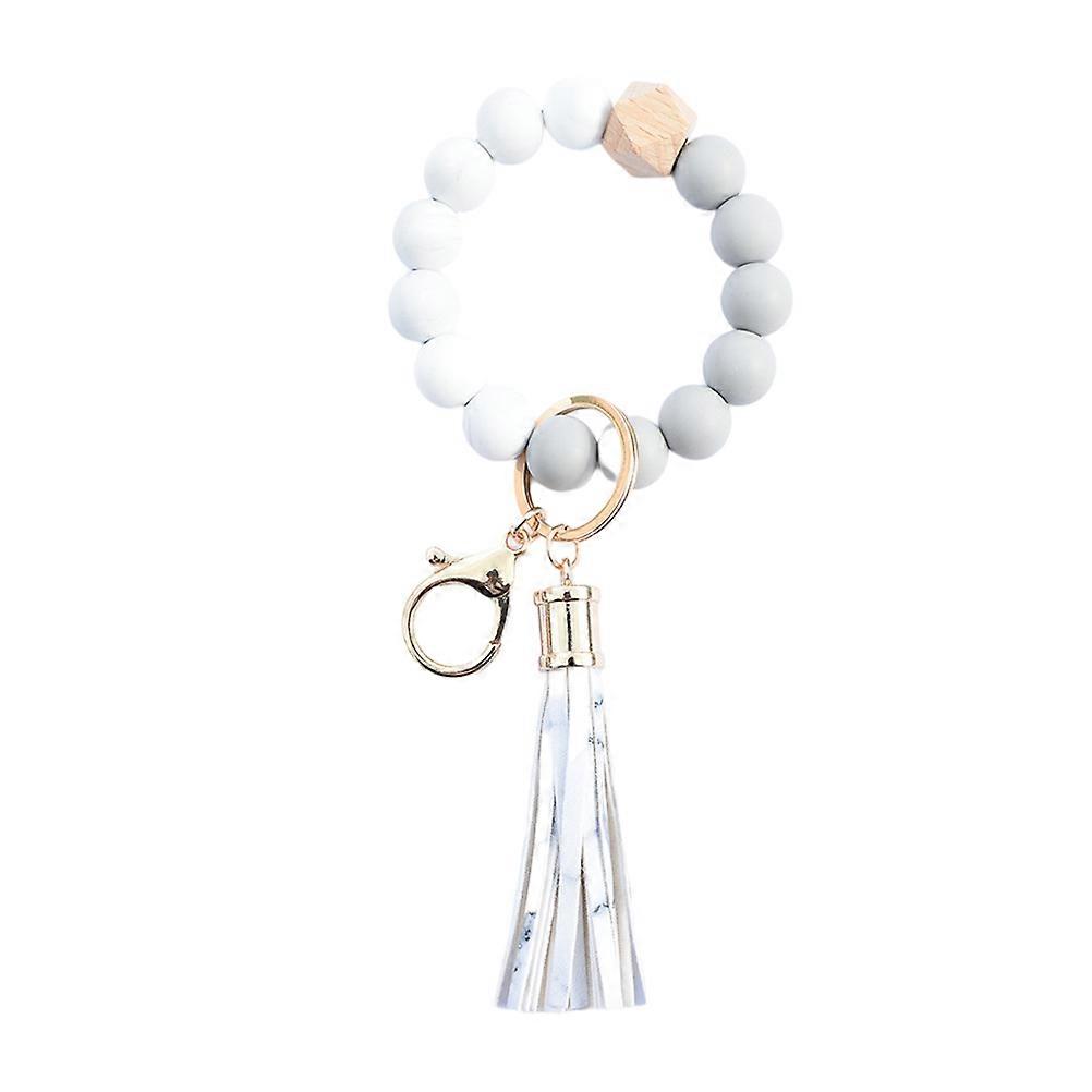 Thoughtfully Designed Keychain, Silicone and Wood Combination for Secure Key Holding