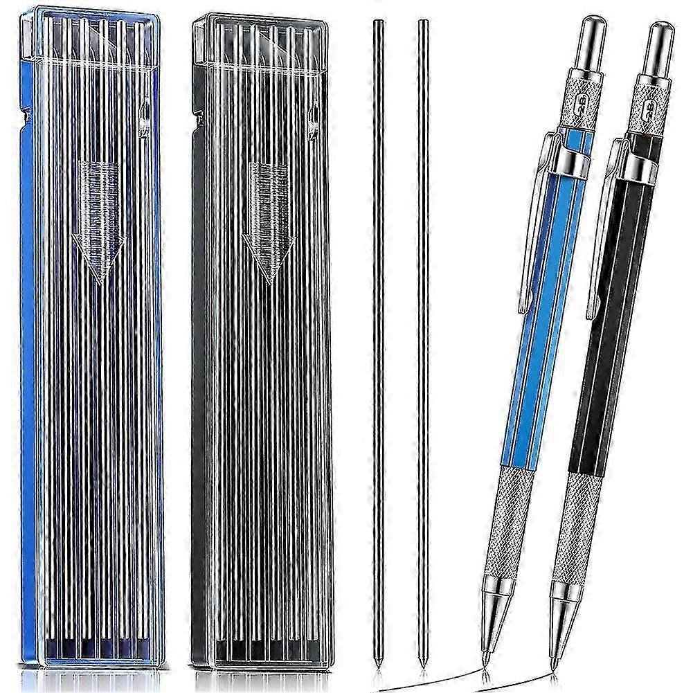 Streak Welder Pencil 2.0 Mm Round Refills Metal Marker Mechanical Carpenter Pencils For Constructio--