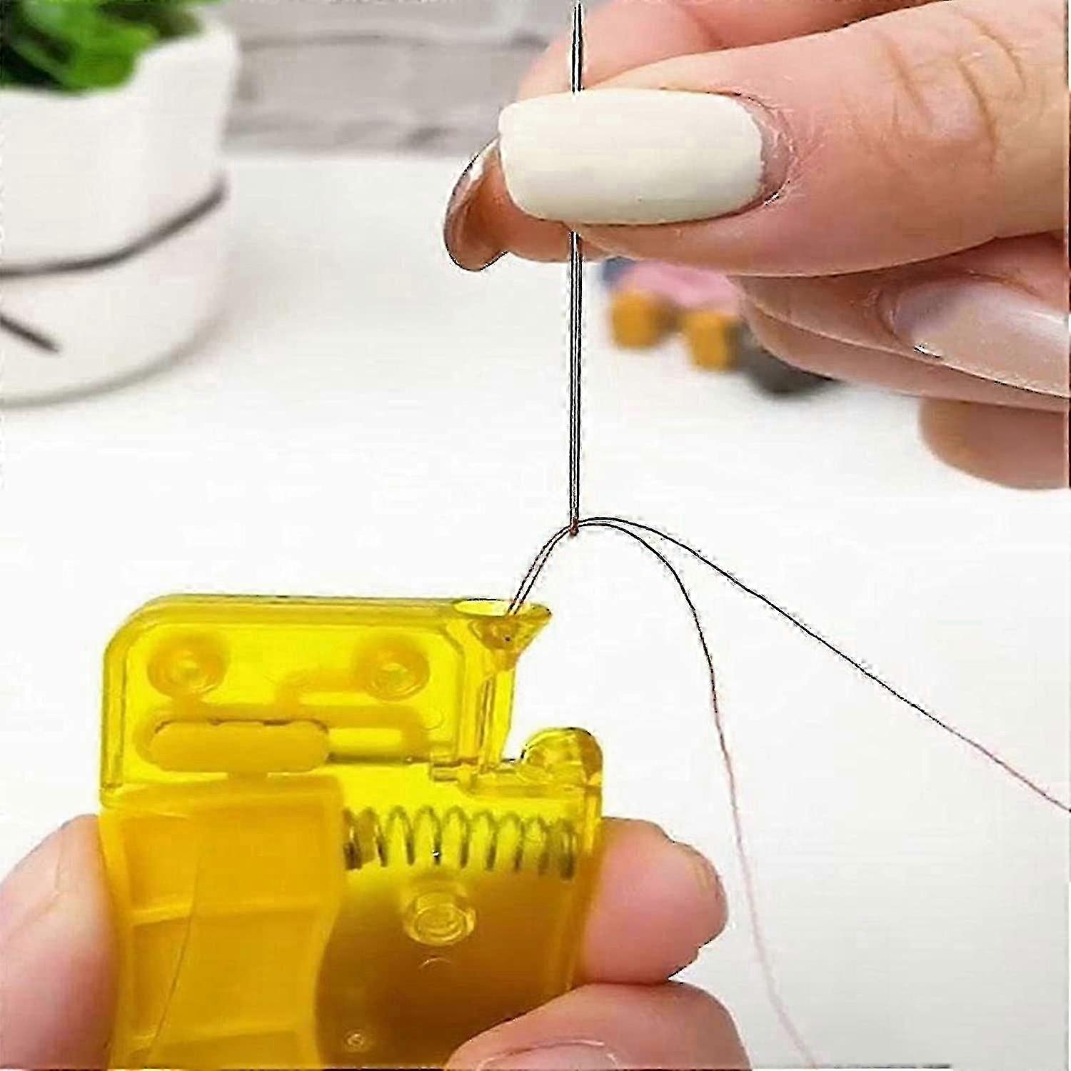 Easy Automatic Needle Threader for Elderly & Poor Eyesight - Hand Sewing DIY Tool (D-4)