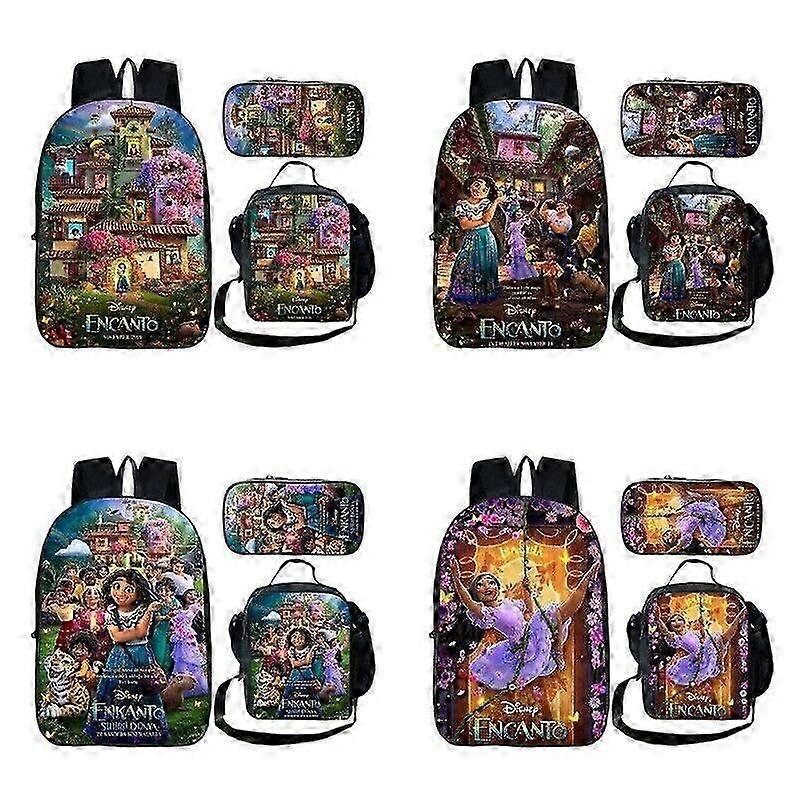 3pcs Set Encanto Mirabel Madrigalshoulder Bag +backpack +pen Case zZ