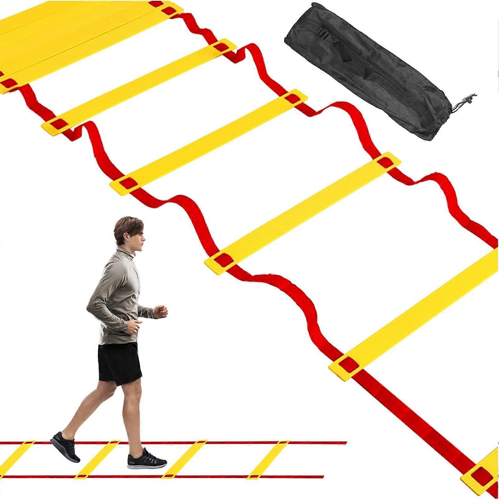 Training Ladder Workout Balance Speed Ladder Outdoor Agility Exercises Red 7m 14k