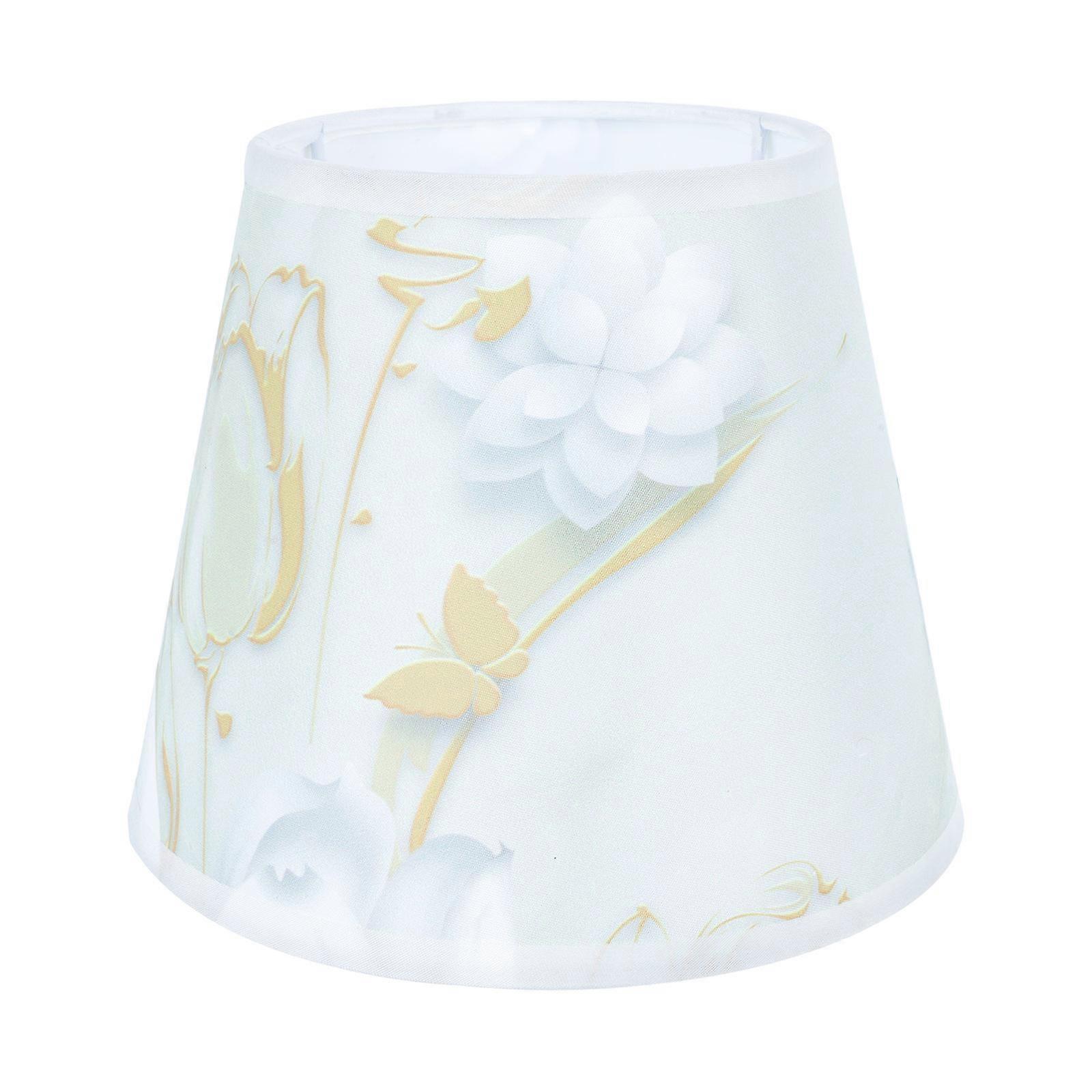 Simple Lamp Shade Small Cylinder Shape Cloth And Metal Material Warm Atmosphere For Room Decoration 1Pcs