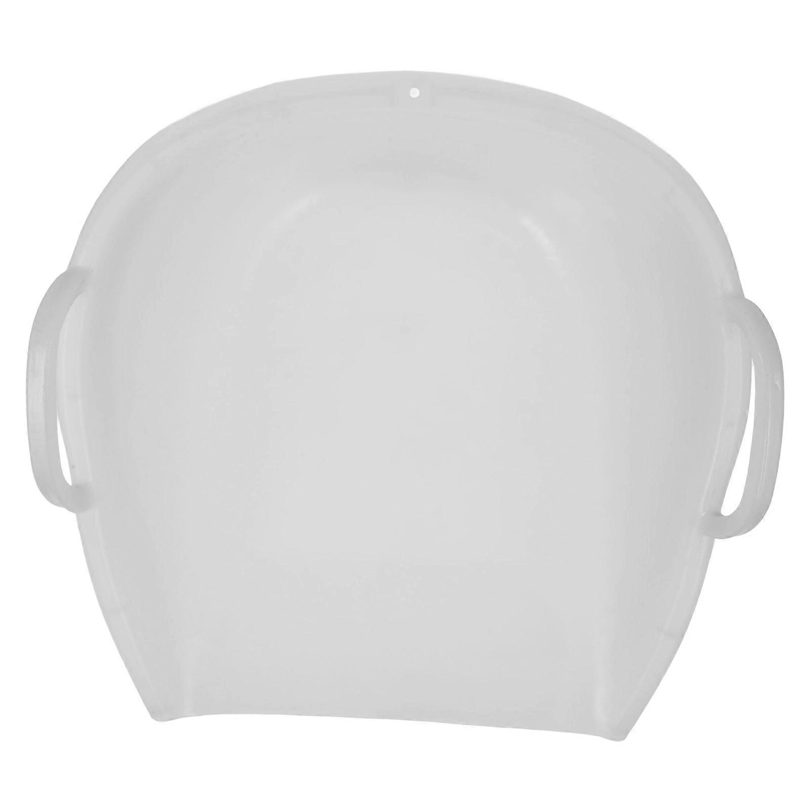 Große Kunststoff-Kehrschaufel mit Griff Hand-Kehrschaufel Grau 45,00 x 41,00 x 20,00 cm Ergonomischer Griff Design 1 Set