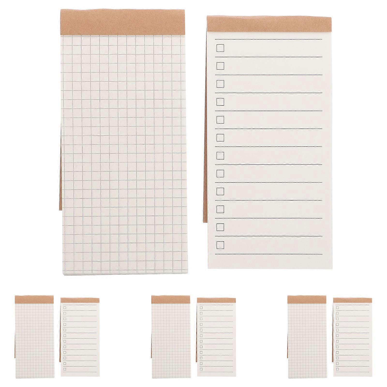 8PCS Undated Daily Planner Notepad Smooth Writing Paper Portable Design for Task Goal and Idea Organization Work Study