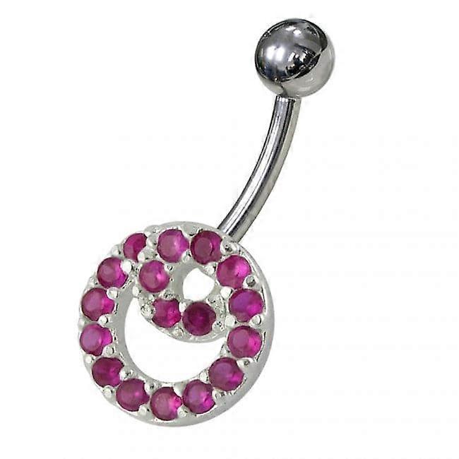 Fancy Double O Shape Non-moving Belly Ring
