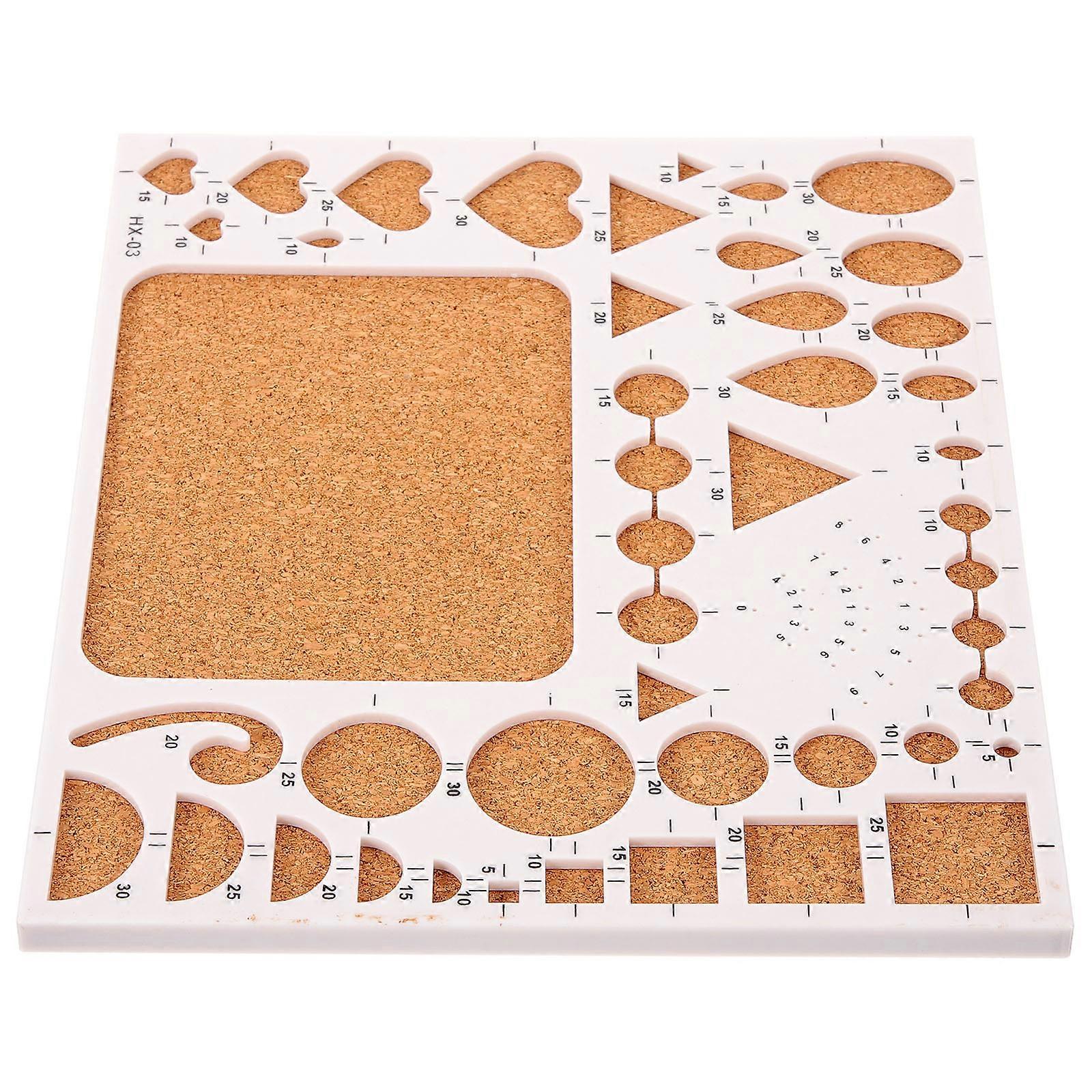 Crafts Quilling Template Paper Quilling Tool Circle Shape Plastic Cork 21x18cm Diy Making 1Pack