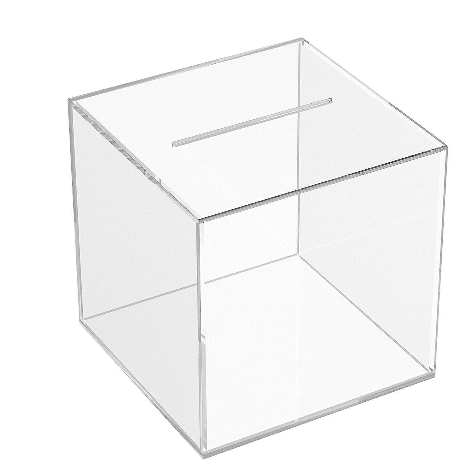 Saving Pot for Kid Clear Acrylic Piggy Bank for Adults Simple Design Money Saving Container 1Set