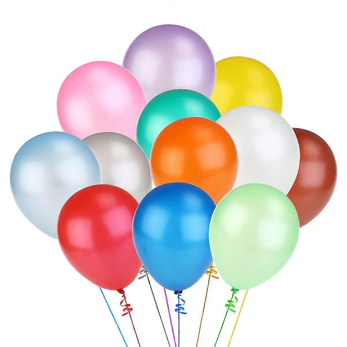 Mixed Pack Balloons Colourful Helium Filling Events Round Shape Elastic Latex 100Set