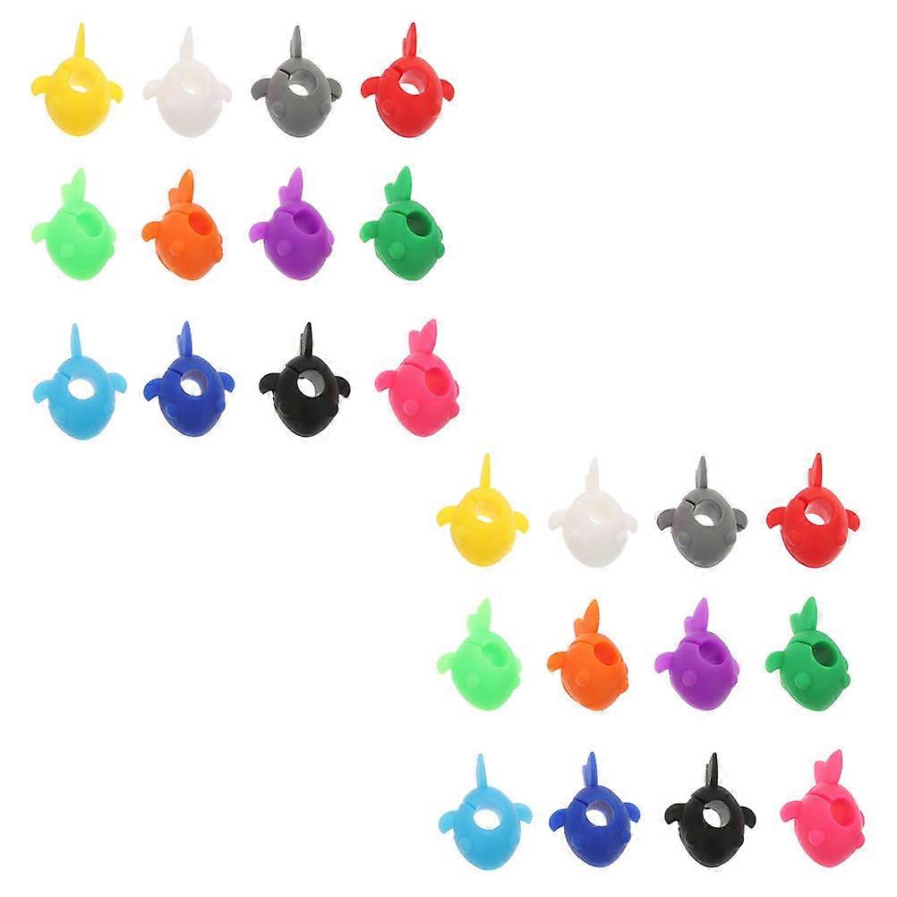 Silicone Wine Glass Charms for Decoration Assorted Color 24 Pieces Practical and