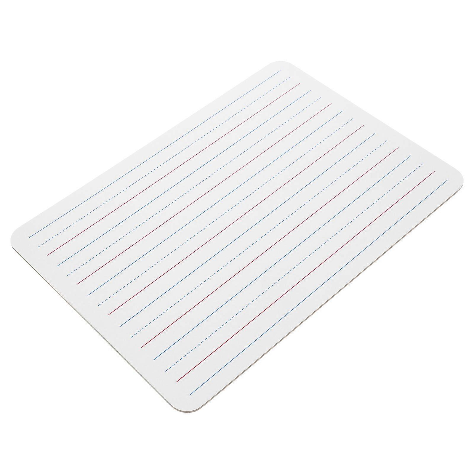 Whiteboard for Kids Lined Dry Erase Board for Students Teaching Aid Rectangular Reusable Writing Drawing 1Set