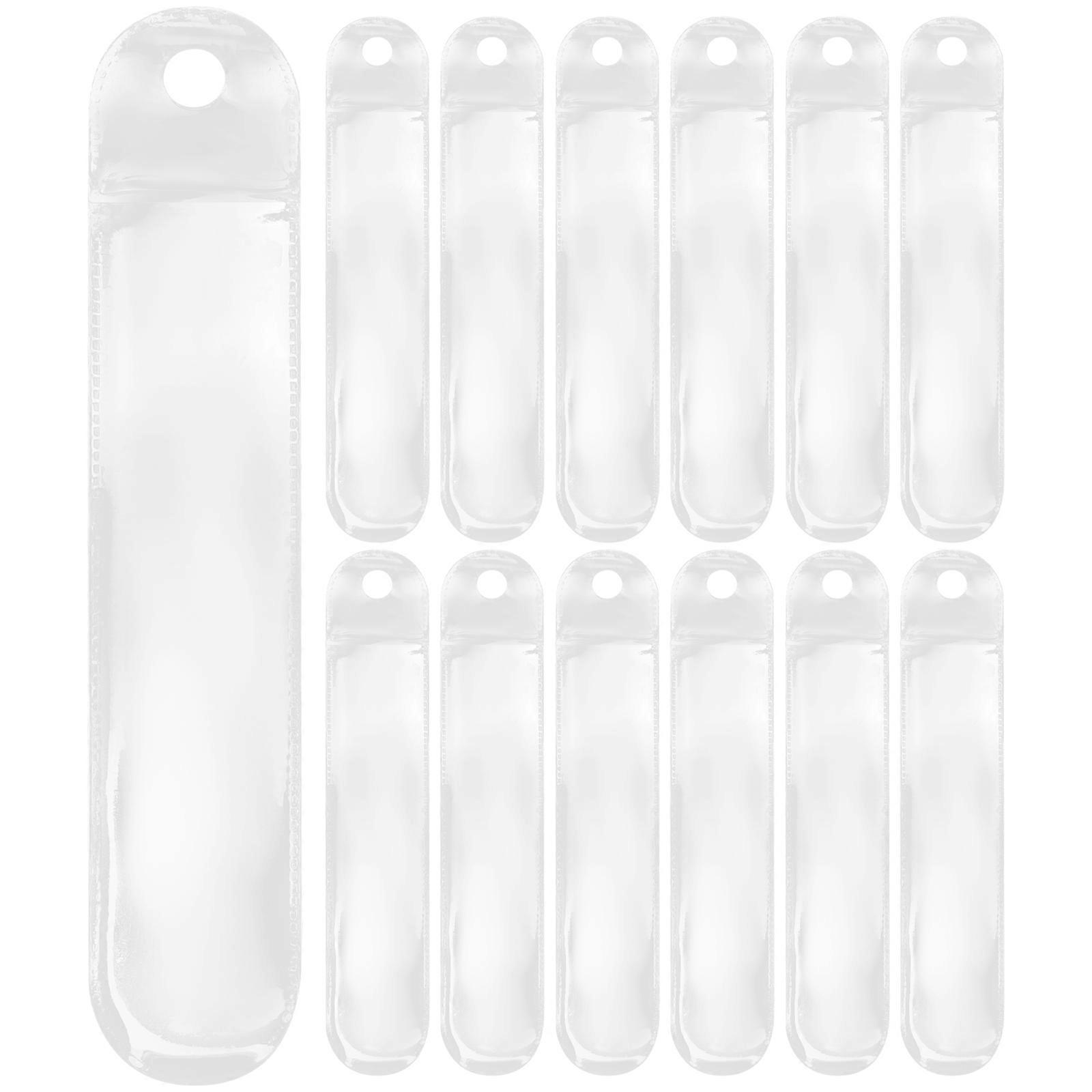 50pcs Transparent Frosted Pen Sleeves for School, Office & Craft Supplies – Single Fountain Pen Pouches