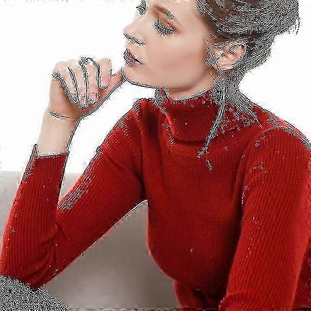 Pull Femmes Pull Col Roulé Tricots Épais Hiver Femmes Col Roulé Pull Pull Jaune Pulls Femme