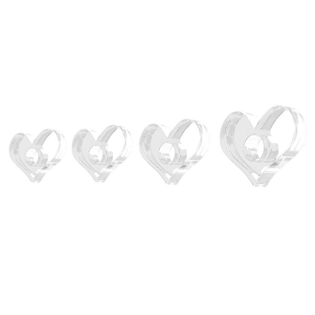 Transparent Thumb Bookmark Reading Accessory Thumb Book Page Prop Comfortable Reading 4Pcs