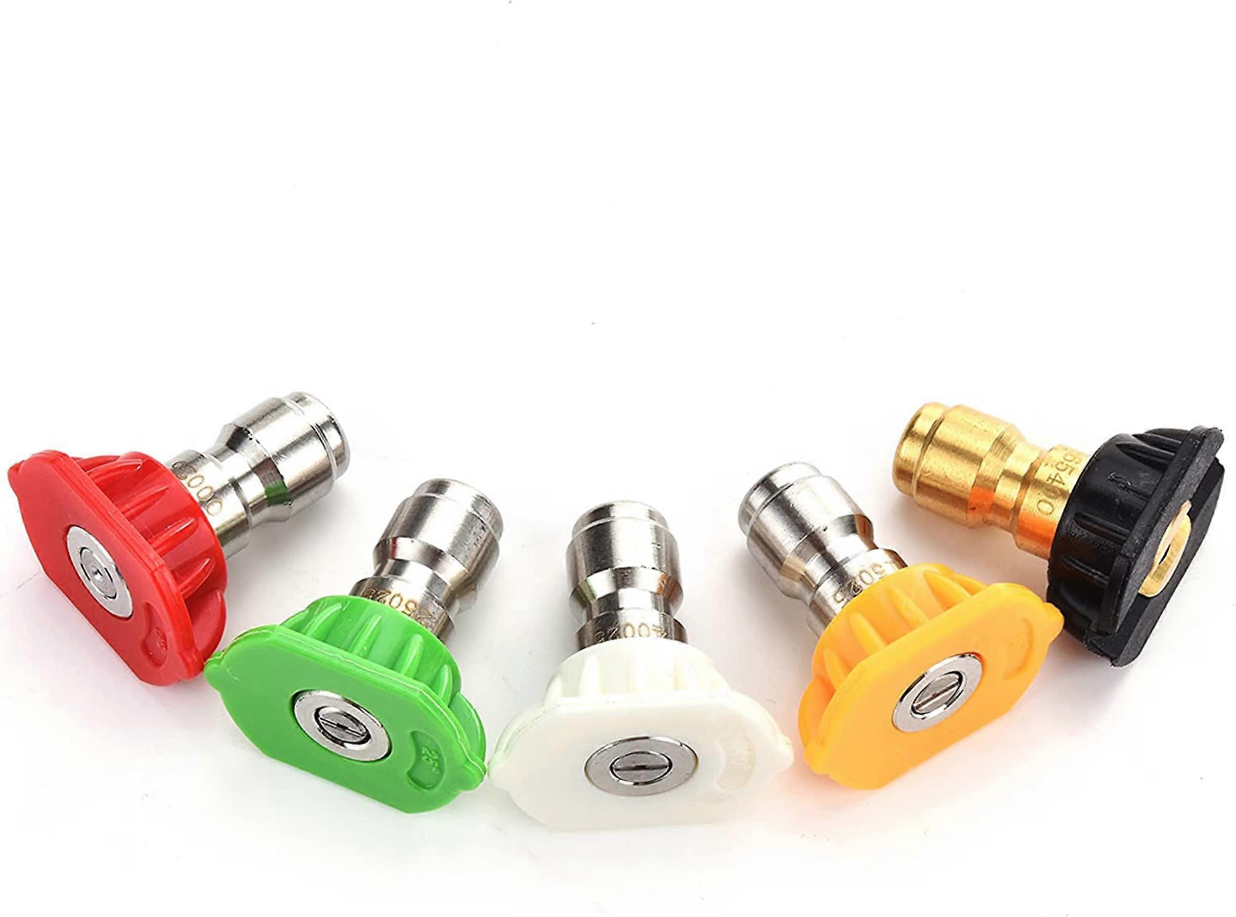 5-piece multi-stage pressure washer nozzle