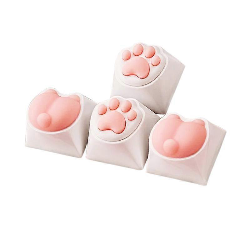 Cute Keycap, Cat Paws and Butts 4-Packs Keycaps Set, PBT