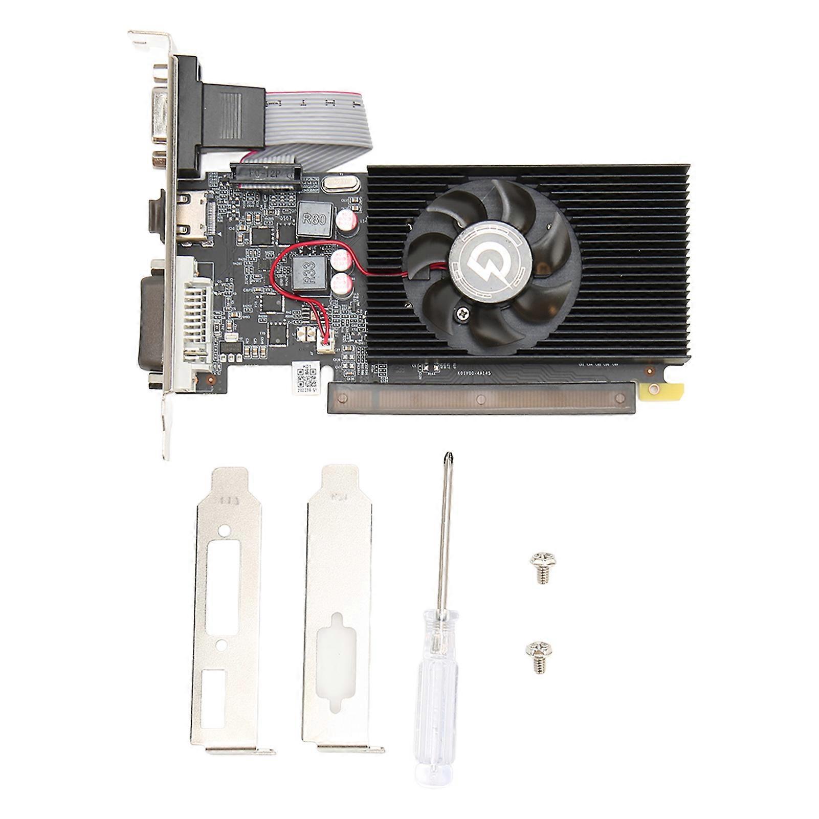 Gaming Graphics Card 4GB 64Bit GDDR3 954MHz GPU Clock PCI Express 2.0 Desktop Graphics Card for Computer Chassis Games