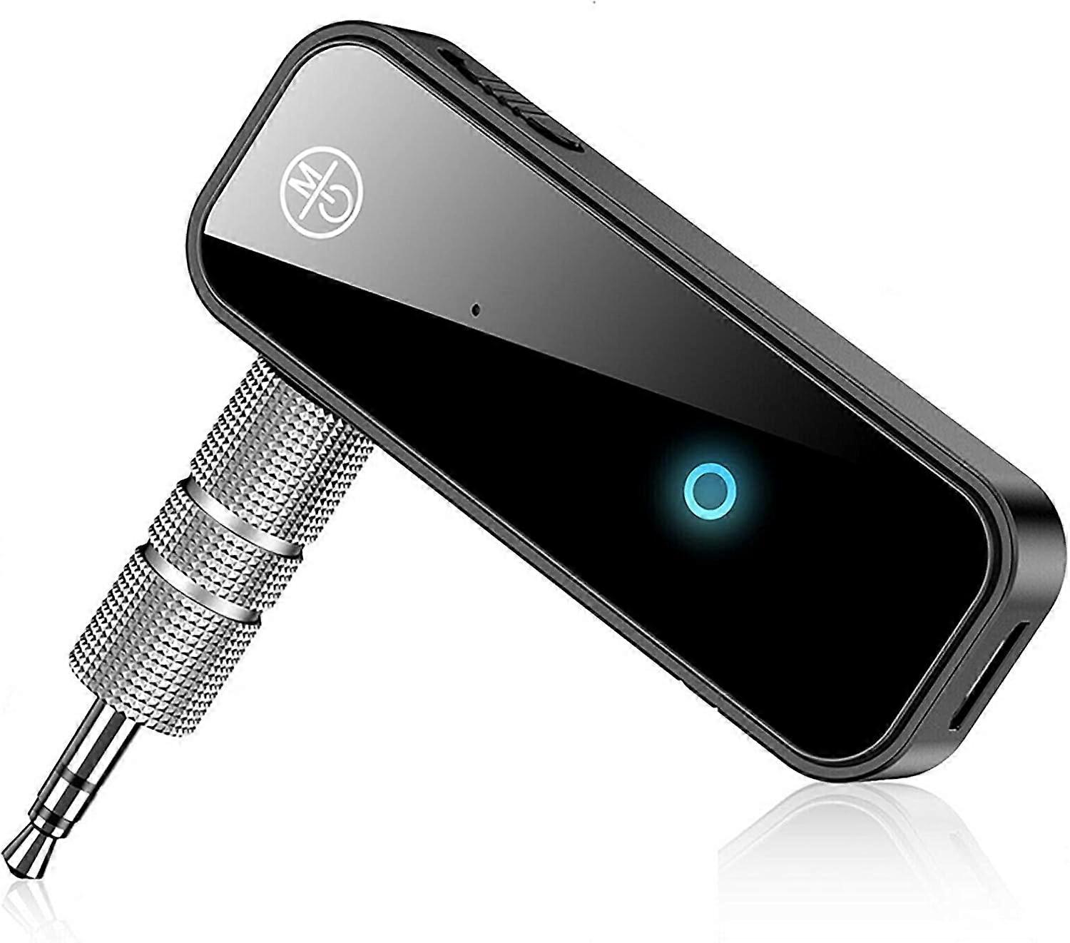 Car Bluetooth 5.0 receiver, 3.5mm jack, portable.