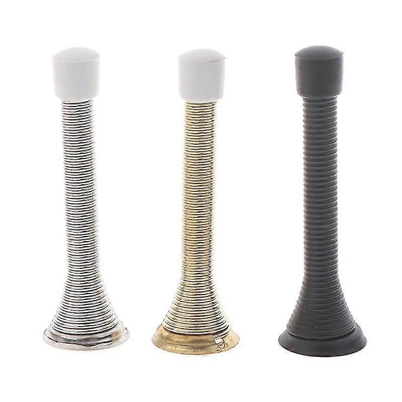 Flexible steel door stop