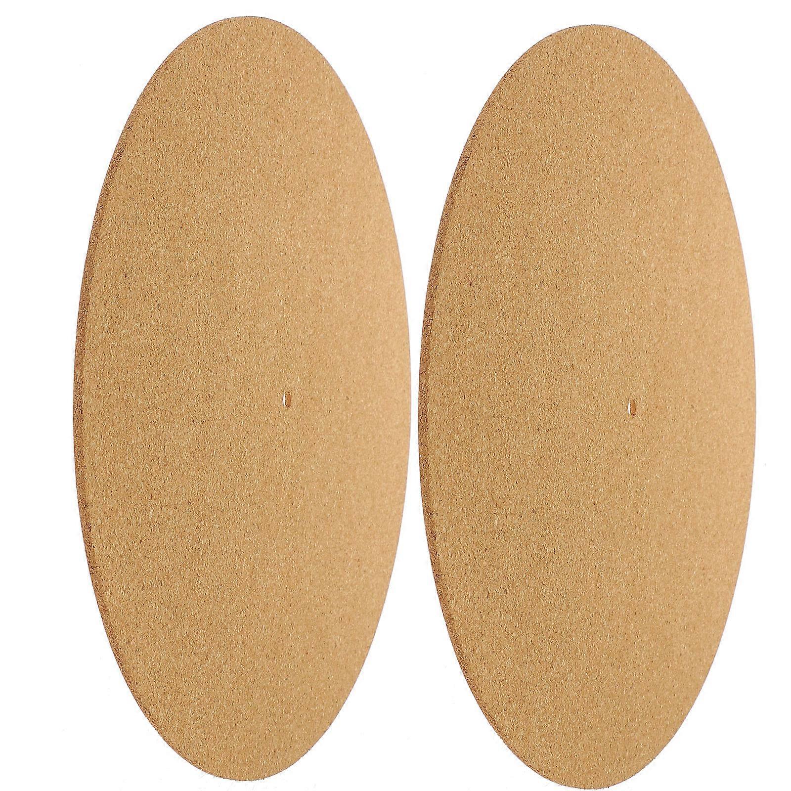 Slipmats For Turntable Mat Cork Record Player Accessories Vibration Reduction Light Brown 29.70X29.70X0.30CM 2Pcs