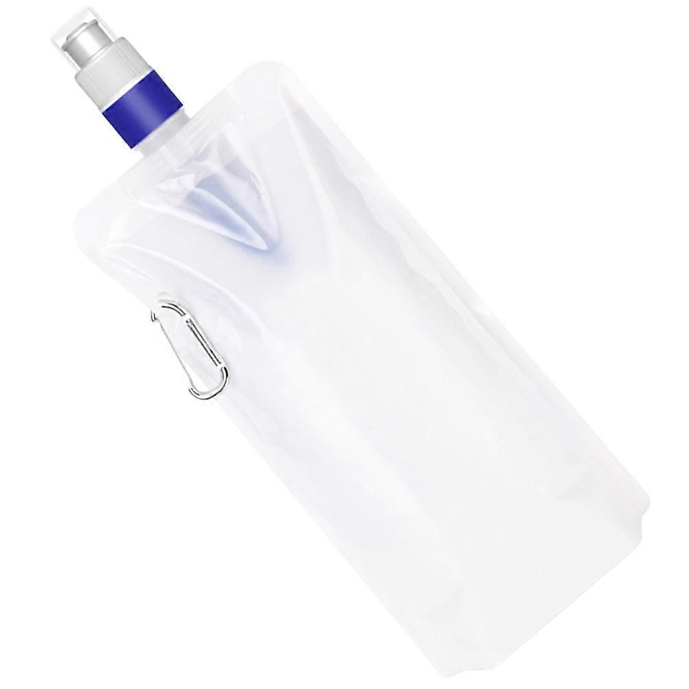 Water Filtration Daily Use Water Pouch Portable Water Container For Picnics Outdoor Enthusiasts 480ml Transparent 1Set