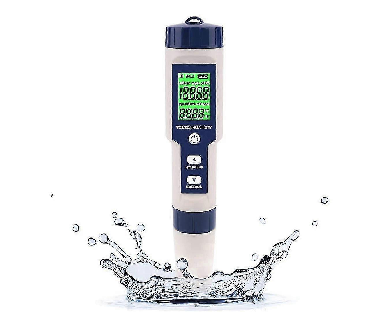 5 in 1 High Accuracy Digital Pen pH Tester for Water-M