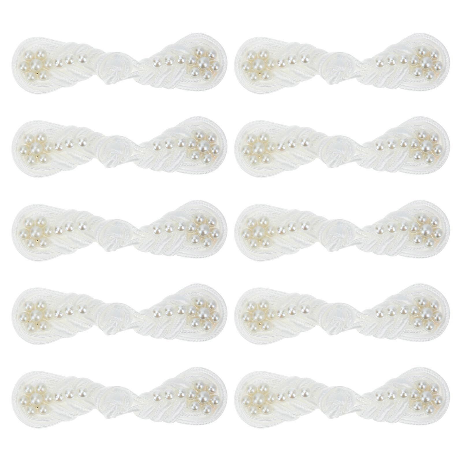 Cloth Buttons Decorative Buttons Clothes Shape Chinese Style Sewing Buttons 6.5x1.5cm 10Pcs