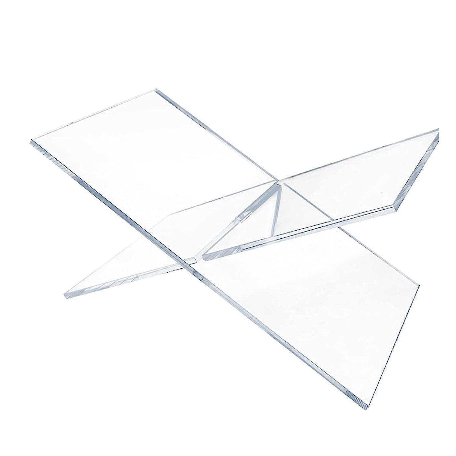 Clear Sturdy Open Book Stand X-shaped Structure Book Stand For Reading Room Kitchen Or Study
