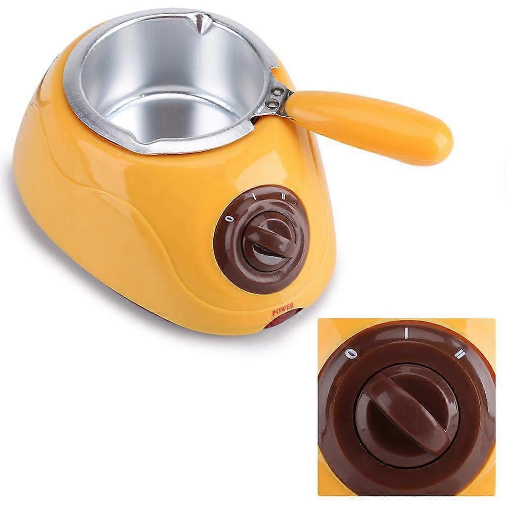 Chocolate Melter, Electric Chocolate Melting Pot, Electric Chocolate Melter, Baking Tool for Candy Butter (Yellow)