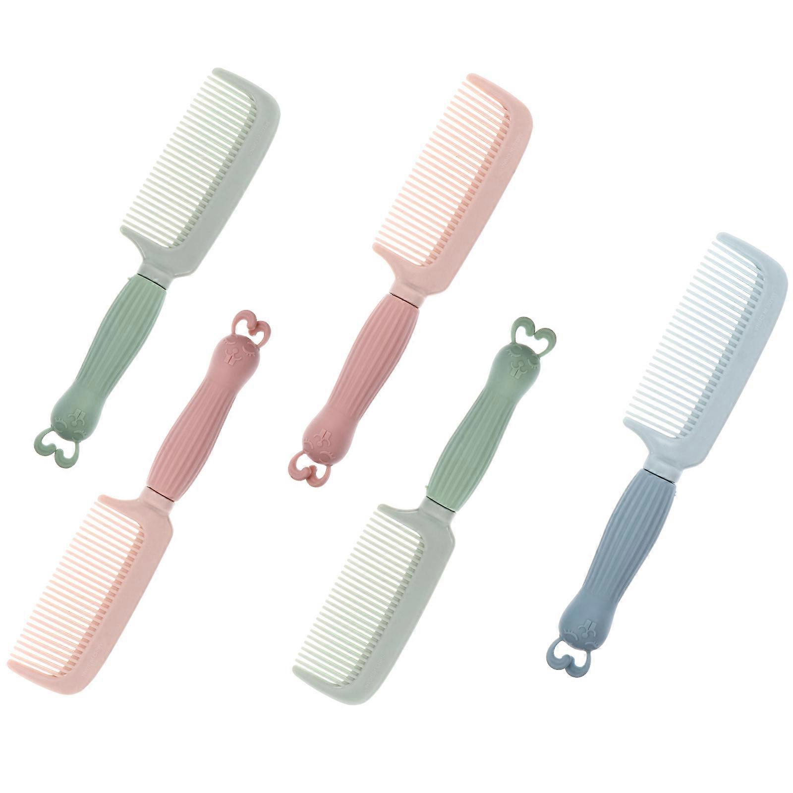 Safe For Hair Extensions Styling Comb With Rabbit Handle 5Set Home Use