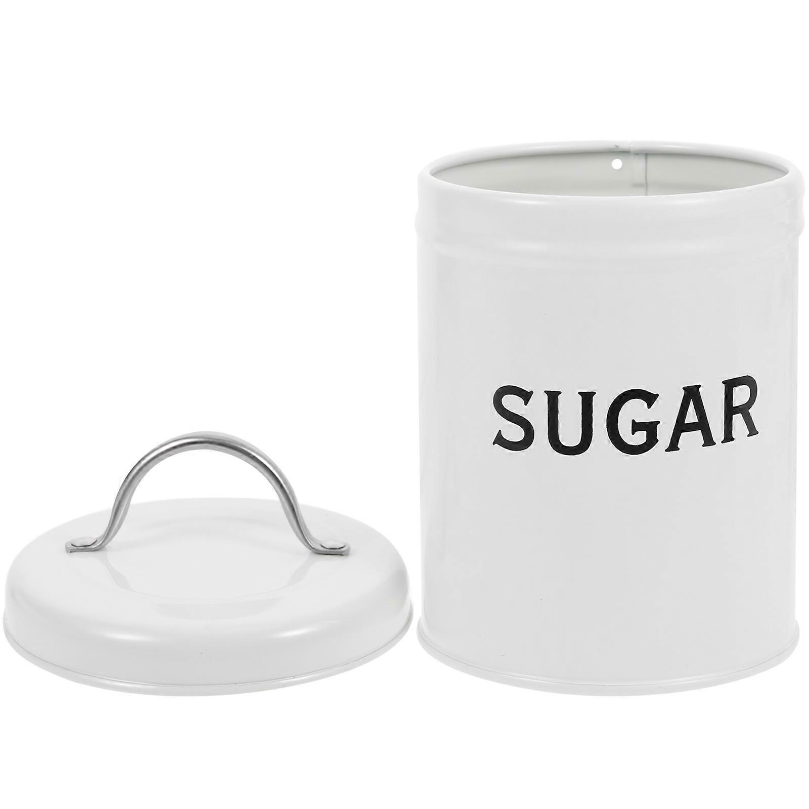 Vintage Style Metal Tea Canister & Sugar Dispenser with Airtight Lid for Home, Travel & Gifting – Compact Storage for Tea, Coffee & Snacks